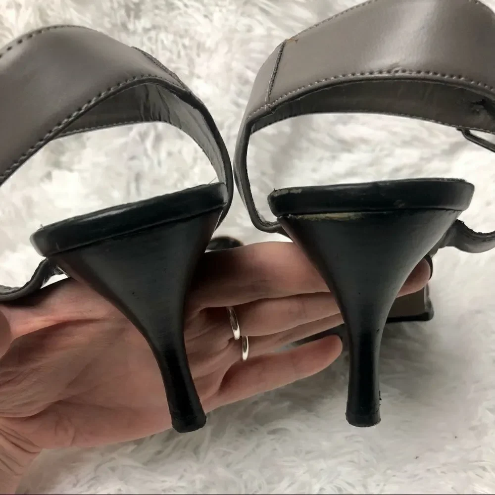 Vintage Topshop Leather Heels Size 9